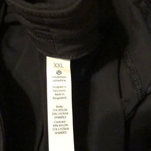 Men’s black lululemon running pants